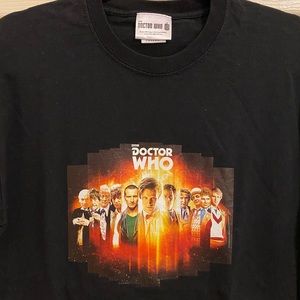 50th Anniversary Doctor Who BBC TV Series 11 Doctors Sci-Fi Tee